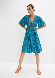 Gedessineerde jersey jurk, bonprix