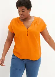 Mousseline blousetop van katoen, bonprix