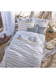 Dekbedovertrek met strandhuisjes, bonprix