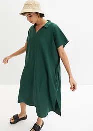 Kaftan jurk met linnen, bonprix