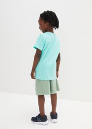 Jongens T-shirt en korte broek van biologisch katoen (2-dlg. set), bpc bonprix collection