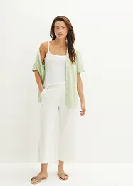 Culotte met linnen, tot op de kuit, bonprix