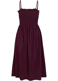 Jersey rok met smokwerk, kuitlang, bonprix