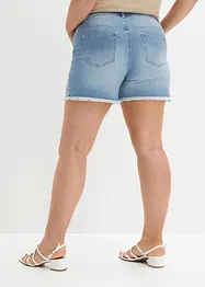 Jeans short met borduursel, bonprix