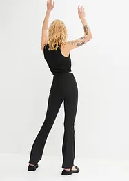 Wijd uitlopende broek met krijtstrepen, bonprix