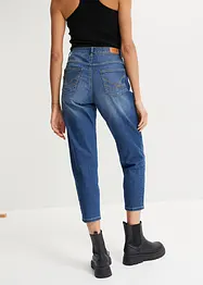 Stretch mom jeans met biologisch katoen, cropped, bonprix