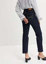 Cropped mid waist jeans, straight, bonprix