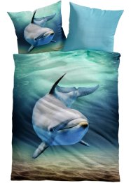 Dubbelzijdig dekbedovertrek met dolfijn, bpc living bonprix collection