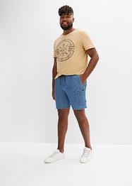 Lange instap jeans short, loose fit, John Baner JEANSWEAR