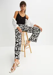 Gedessineerde Marlene broek van soepele viscose, bonprix
