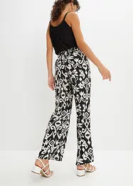 Gedessineerde Marlene broek van soepele viscose, bonprix