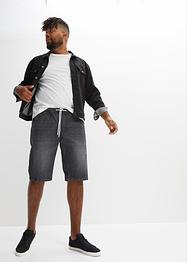 Regular fit instap jeans bermuda (set van 2), RAINBOW