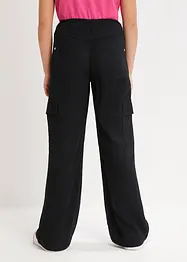 Wijde cargo broek van soepel vallende viscose, bonprix