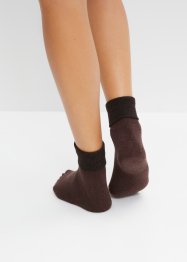 Thermo sokken met omslag en frotté binnenin (3 paar), bpc bonprix collection