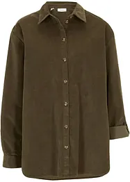 Corduroy blouse met zijsplitten, bonprix