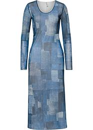 Maxi jurk in patchwork look, RAINBOW