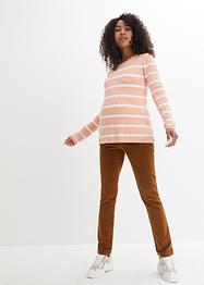 Stretch corduroy zwangerschapsbroek met biologisch katoen, bpc bonprix collection