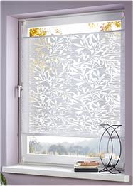Ausbrenner plisségordijn met bladerprint, bpc living bonprix collection