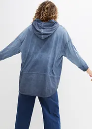 Oversized shirt van materiaalmix, bonprix