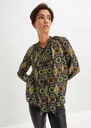 Soepelvallende blouse met all-over print, bonprix