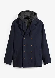 Winter peacoat in layerlook, John Baner JEANSWEAR