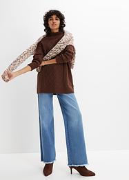 Oversized trui met opstaande kraag, bpc bonprix collection