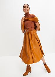 Imitatieleren midi rok, bpc selection premium