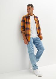 Flanellen overhemd met lange mouwen, John Baner JEANSWEAR