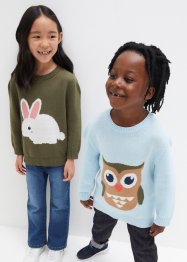 Kinderen gebreide trui van katoen, bpc bonprix collection