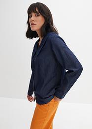 Spijkerblouse met kraag, John Baner JEANSWEAR