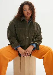 Corduroy shacket, oversized, bonprix