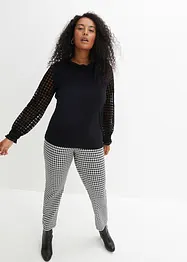 Longsleeve met mesh mouwen, bonprix