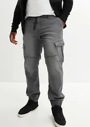 Regular fit jogging jeans met cargozakken, straight, bonprix