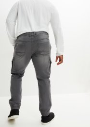 Regular fit jogging jeans met cargozakken, straight, RAINBOW