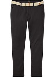 Regular fit stretch chino met comfort fit en riem, straight, bpc bonprix collection