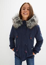 Meisjes winterparka met imitatiebont, bpc bonprix collection