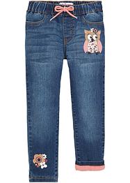 Meisjes thermojeans met jersey voering, John Baner JEANSWEAR