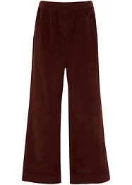 Wijde stretch Marlene Dietrich broek van corduroy met elastische high-waist band, bonprix