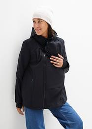 Outdoor softshell zwangerschapsparka / draagjas met teddy, bpc bonprix collection