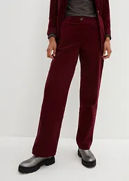 Corduroy broek in Marlene Dietrich stijl met biologisch katoen, bonprix