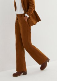 Corduroy broek in Marlene Dietrich stijl met biologisch katoen, bpc bonprix collection