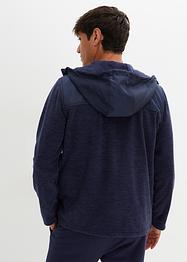 Fleece vest met geweven inzet, bpc bonprix collection
