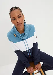 Sweater met gedessineerde kraag van biologisch katoen, bonprix