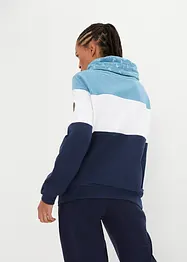 Sweater met gedessineerde kraag van biologisch katoen, bonprix