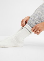 Thermo sokken (3 paar) met frotté binnenin en rolrandje, bpc bonprix collection