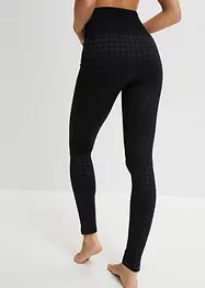 Naadloze thermo legging met zachte binnenkant en pied-de-poule, bonprix