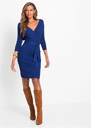 Gebreide jurk in wikkellook, BODYFLIRT boutique