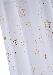 Transparant gordijn met glanzende print (1 stuk), bpc living bonprix collection