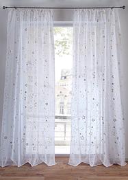 Transparant gordijn met glanzende print (1 stuk), bpc living bonprix collection
