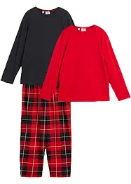 Kinderen pyjamabroek en 2 shirts met biologisch katoen (3-dlg. set), bonprix